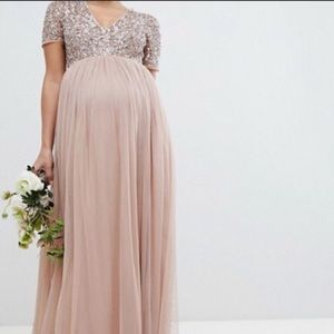 Sequin Maya Maternity Gown